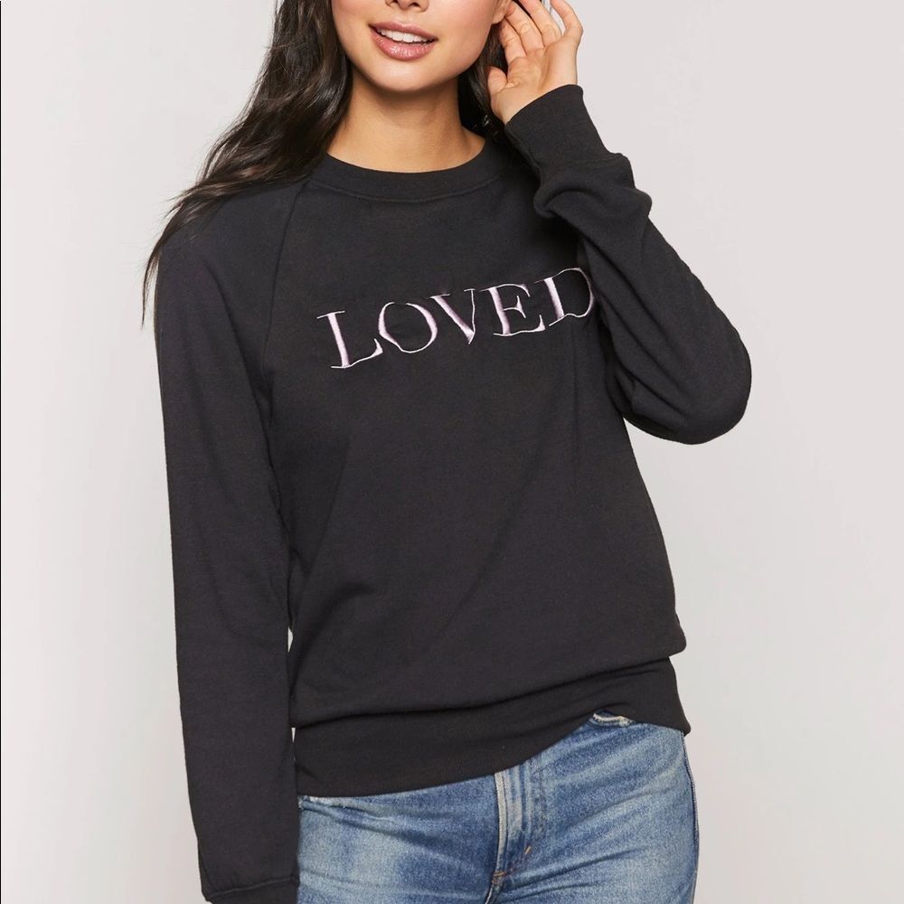 Spiritual Gangster Loved Old School Embroidered Sweatshirt